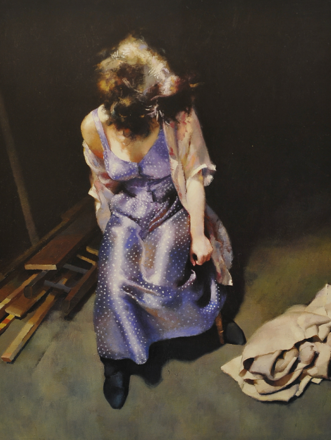 ROBERT LENKIEWICZ (1941-2002) 'Esther (Spotted Dress)' limited edition signed print no 182/475, - Image 2 of 2