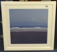 JOHN MILLER, two limited edition prints, Porthmeer Surf and Sennen Moonlight', 39cm x 39cm.