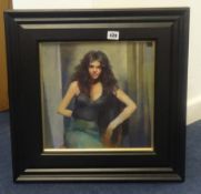 ROBERT LENKIEWICZ (1941-2002) oil on board, signed twice and titled verso 'Study of Jane Short',