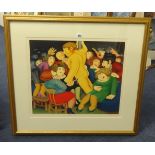 BERYL COOK (1926-2008) a signed silkscreen 'Ladies Night', No 230/300.