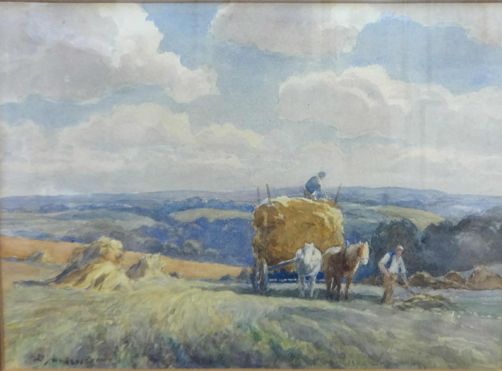 D.ANDERSON watercolour, traditional English country scene, signed, 18cm x 25cm. - Image 2 of 2
