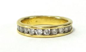 18K gold Diamond eternity ring, size J