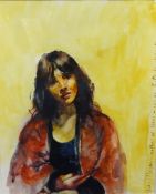 ROBERT LENKIEWICZ (1941-2002) watercolour titled and signed to the base of the painting 'Study of