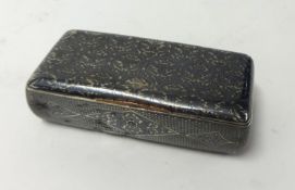 A Russian silver neillo snuff box, 9cm x 2cm x 4cm (some dents), approx. 2.75oz.