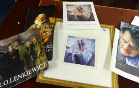 A collection of various ROBERT LENKIEWICZ memorabilia