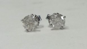 A diamond stud, approx. 1.20 carat.