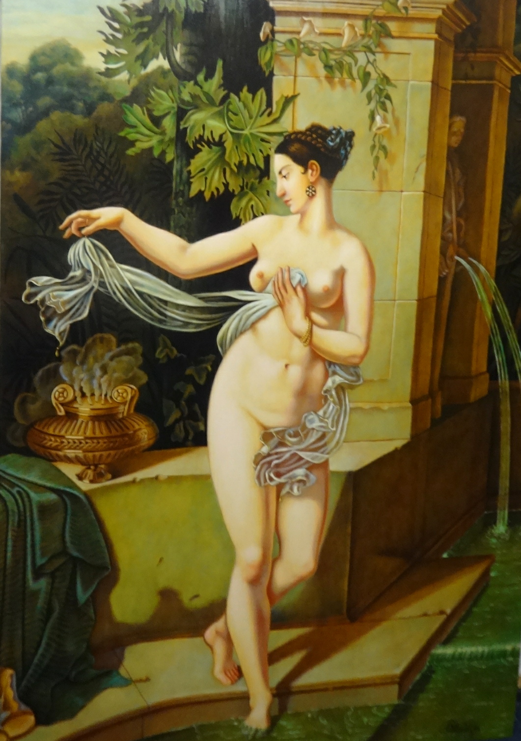 OF TITANIC INTEREST 'La Circassienne au Bain', John Parker (b.1964) after Merry-Joseph Blondel (