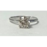A diamond solitaire ring, approx. 1.00 carat, size N.