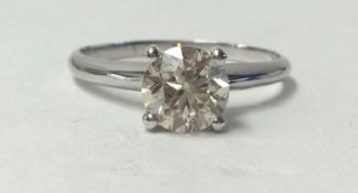A diamond solitaire ring, approx. 1.00 carat, size N.
