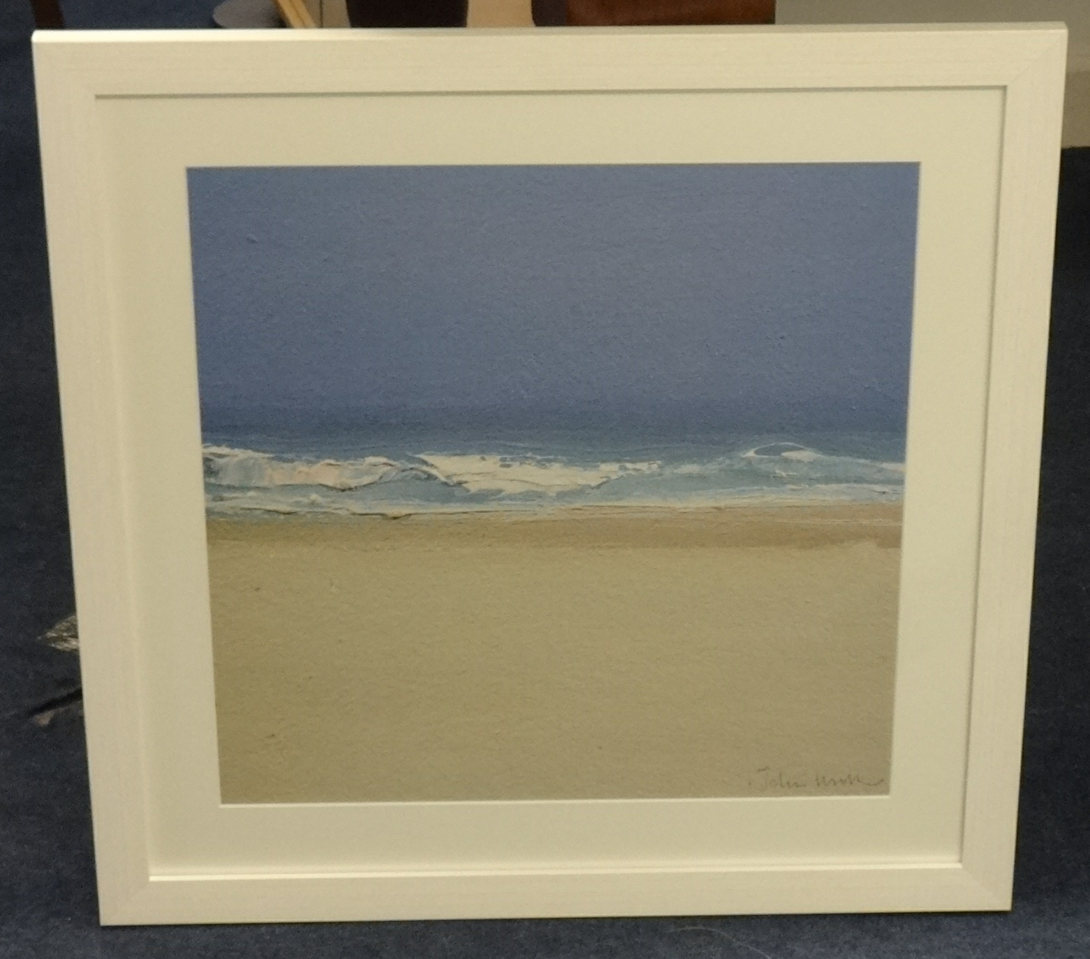 JOHN MILLER, two limited edition prints, Porthmeer Surf and Sennen Moonlight', 39cm x 39cm. - Image 2 of 3