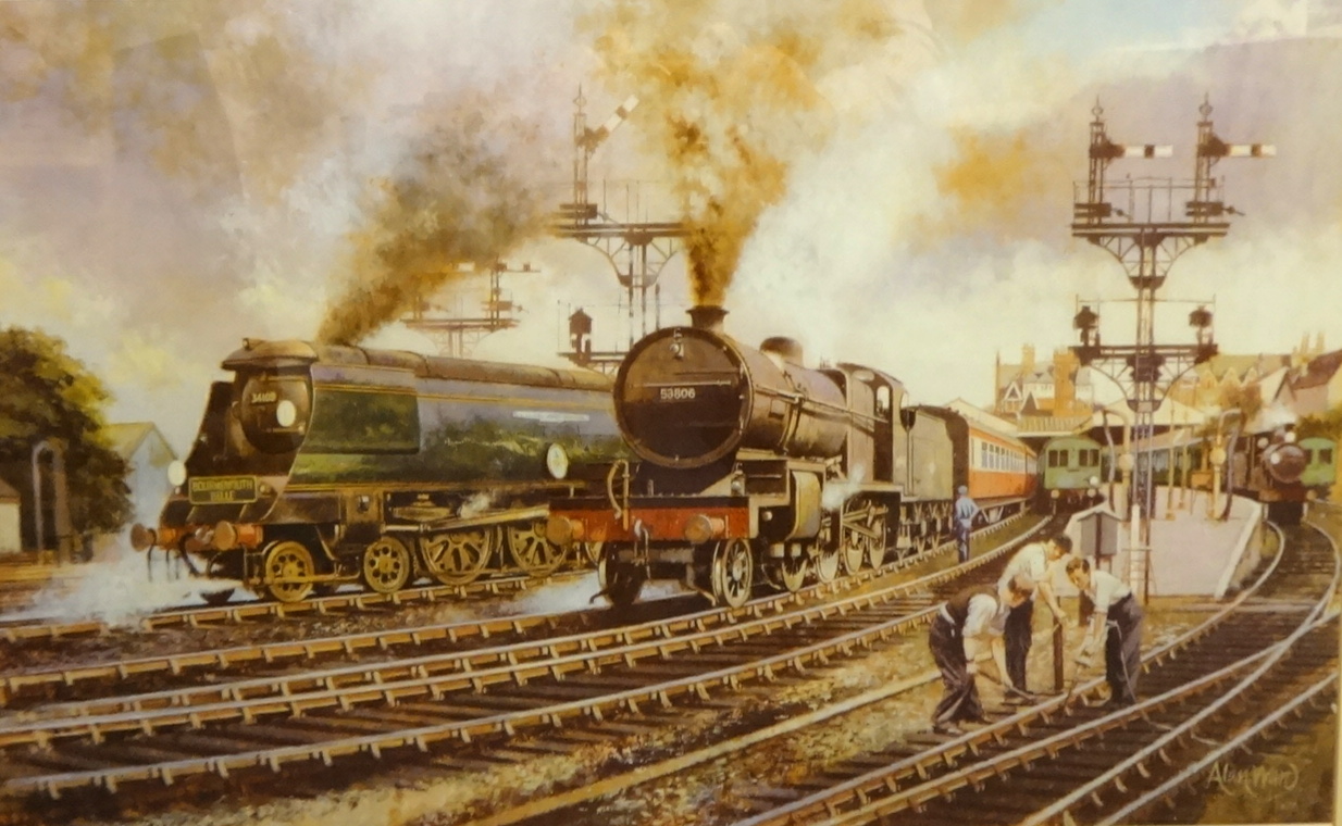 ALAN WARD  a signed Limited Edition print, 'Afternoon Activity at Bournemouth West', no 15/850, 36cm - Image 2 of 2