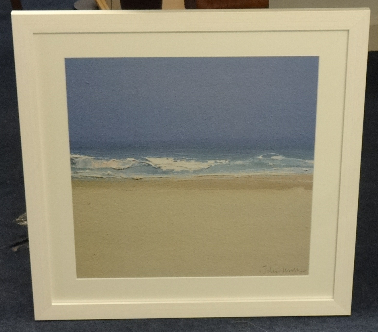 JOHN MILLER, two limited edition prints, Porthmeer Surf and Sennen Moonlight', 39cm x 39cm. - Image 3 of 3