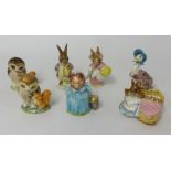 Seven Beatrix Potter figures