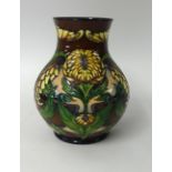 Moorcroft vase decorated in the Dahlia pattern. Number 64 from a limited edition of 250, height
