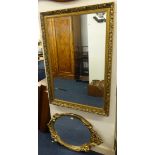 Two reproduction gilt framed mirrors.