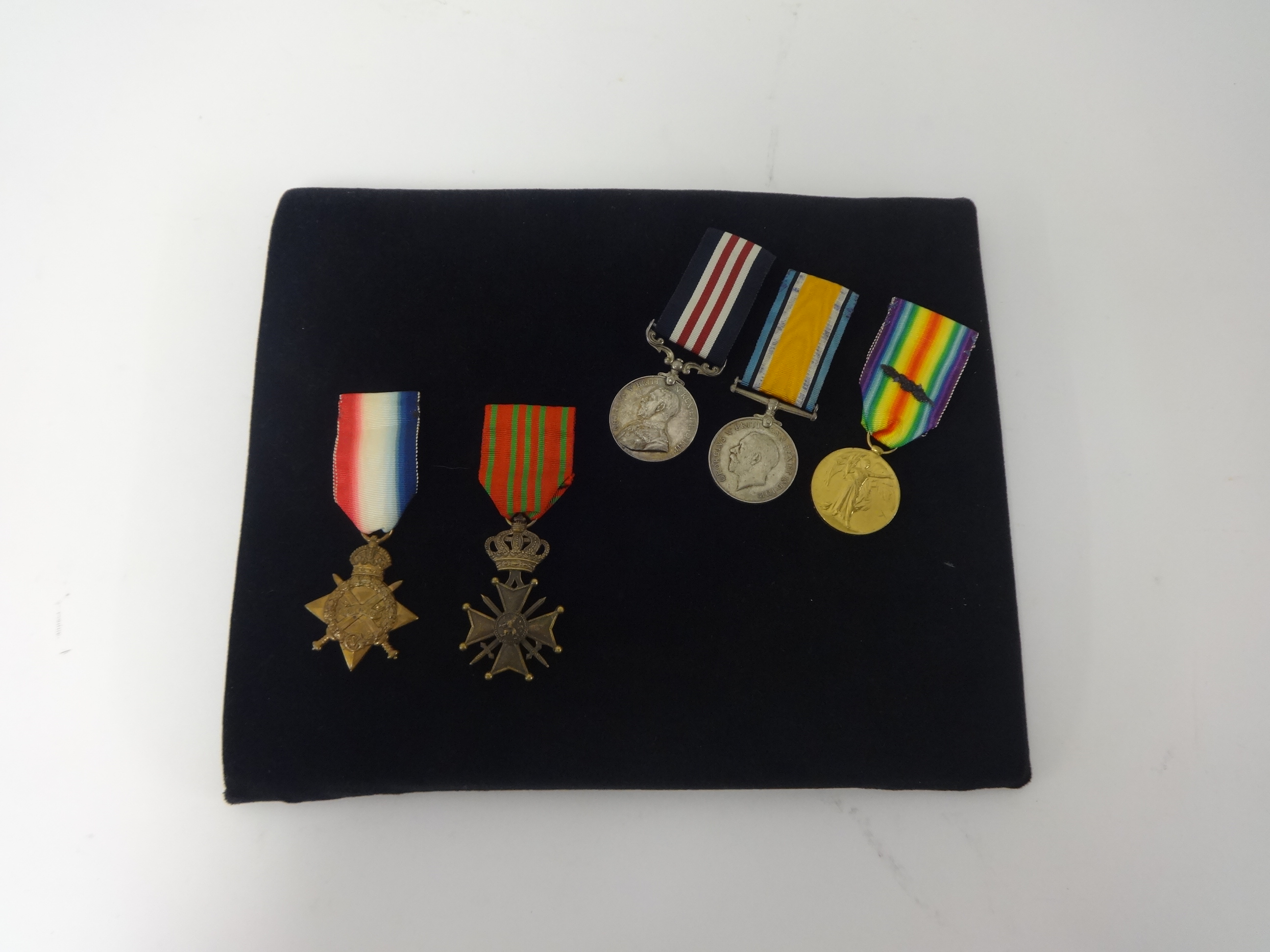 Five Great War Medals including the Military Medal (MM) awarded to SGT. A. (Arthur) BOUGHTON 1/ - Image 6 of 6