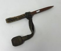 An old hunting knife.
