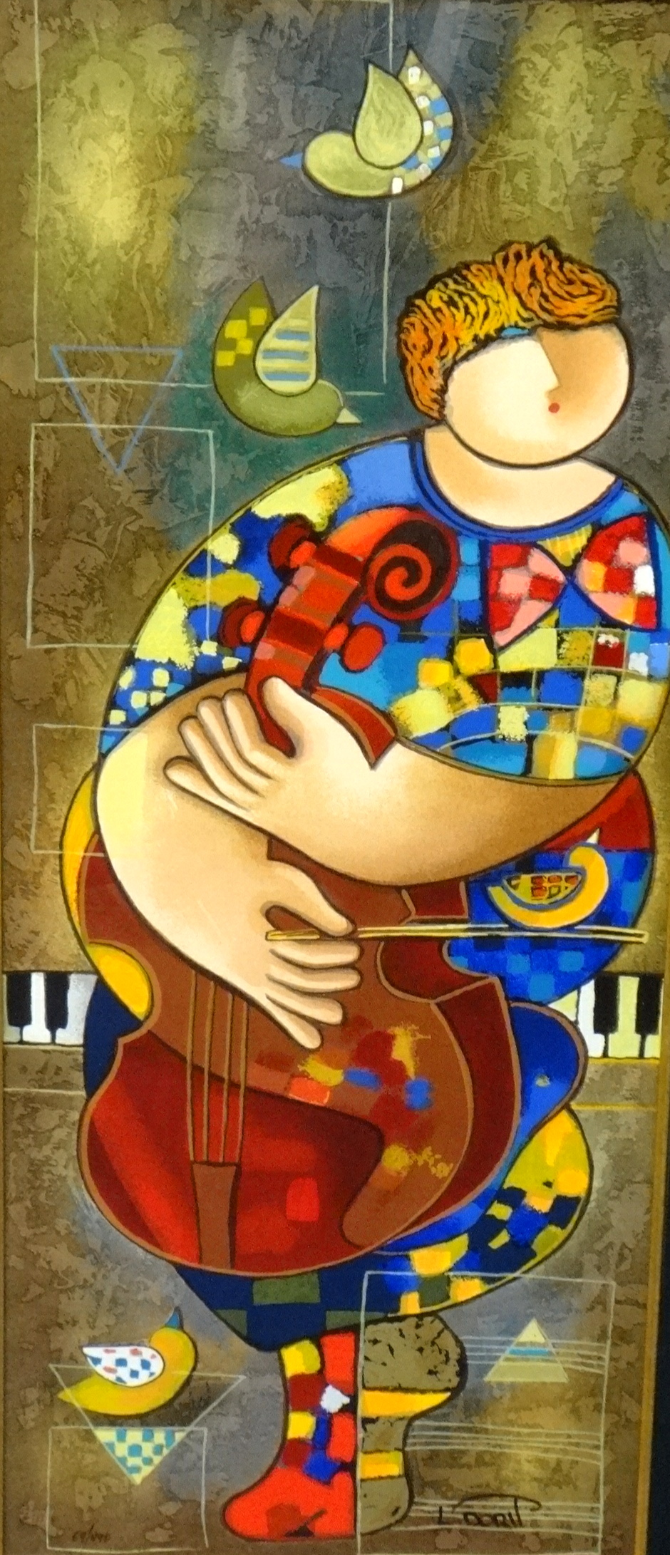 DORIT LEVI (born Israel, 1952) a limited edition signed serigraph, no 69/490, overall size 102cm x - Image 2 of 2