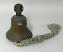 Old bronze ships bell (no markings), diameter 27cm