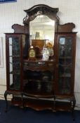 A large Victorian carved mahogany Display Cabinet
