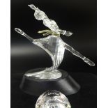 Swarovski Crystal glass Magic of Dance Series Anna 2004, with plaque and stand.