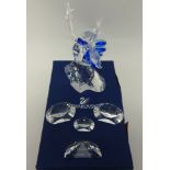 Swarovski Crystal glass Isadora with 4 plaques and stand (5)