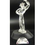 Swarovski Crystal glass Magic of Dance Series Antonio 2003, with plaque and stand.