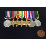 A Military Medal group of 7 WWII medals awarded to Lance Bombardier Victor Arthur Blake, 823539, 124