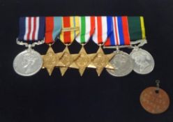 A Military Medal group of 7 WWII medals awarded to Lance Bombardier Victor Arthur Blake, 823539, 124