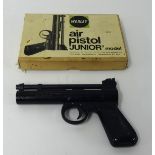 A Webley junior mark 1 pistol in original box (excellent condition)