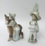 Two Lladro Mexican figures.