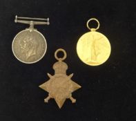 A Great War trio of medals to W.J.HOOPER, 140721,A.C.T. C.P.O. R.N.