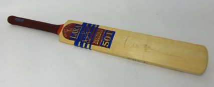 A Brian Lara autographed cricket bat.