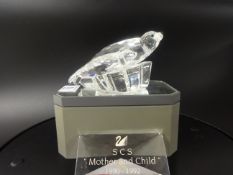 Swarovski Crystal glass SCS Collection Anniversary Edition. Save Me, The Seals, plaque and mirror
