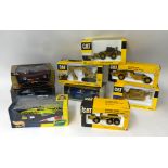 Collection of model cars including Burrago also scale Cat model machinery and hot wheels model