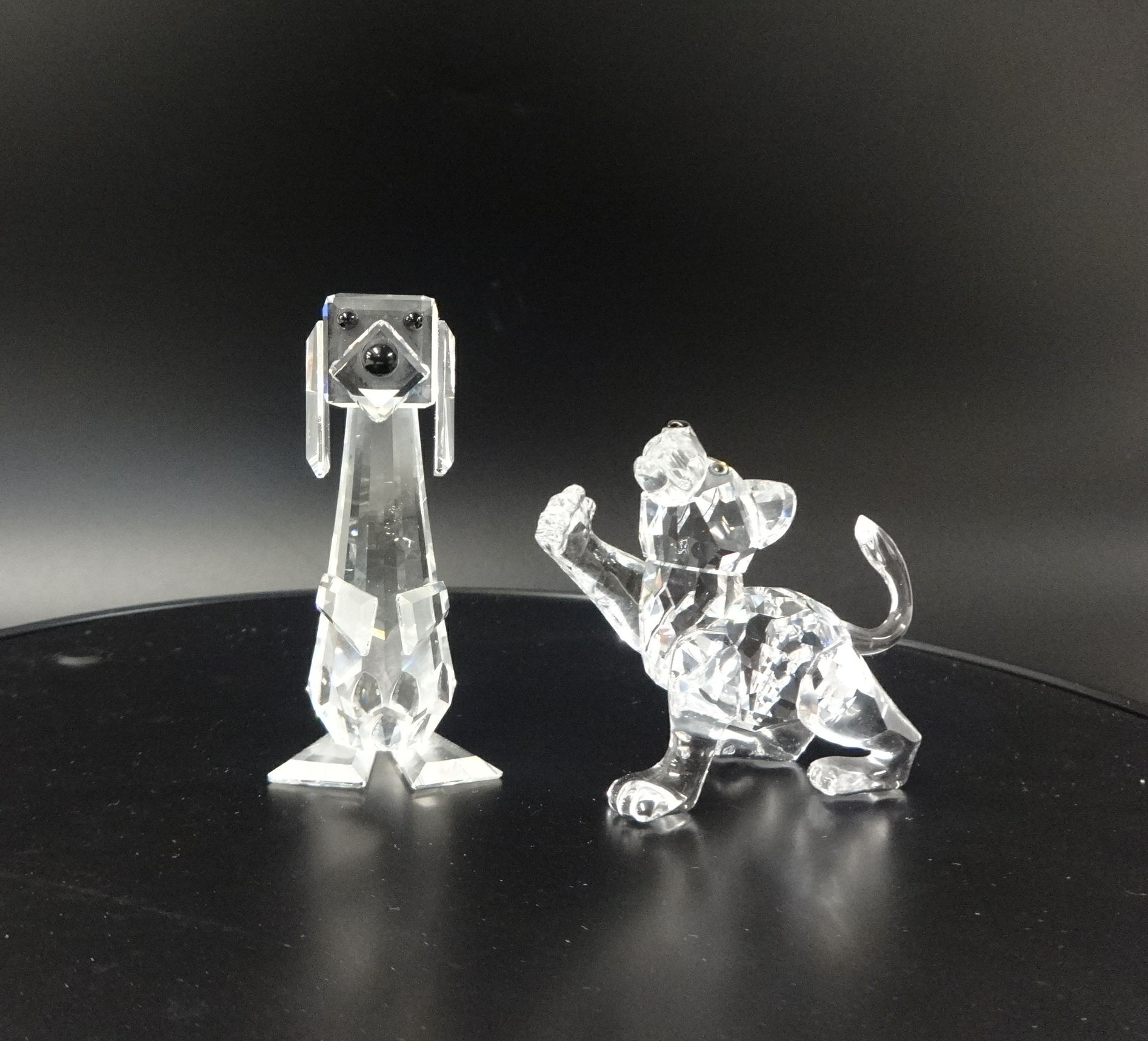 Swarovski Crystal glass Pluto and Lion Cub (2)