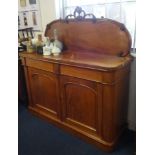 Victorian mahogany chiffonier, width 136cm.