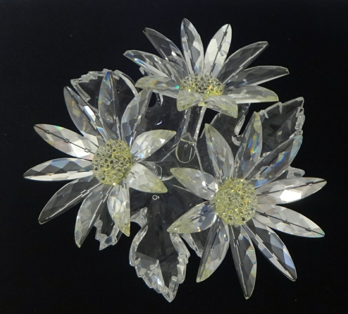 Swarovski Crystal glass Maxi flower arrangement.