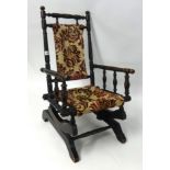 Edwardian child's rocking chair.