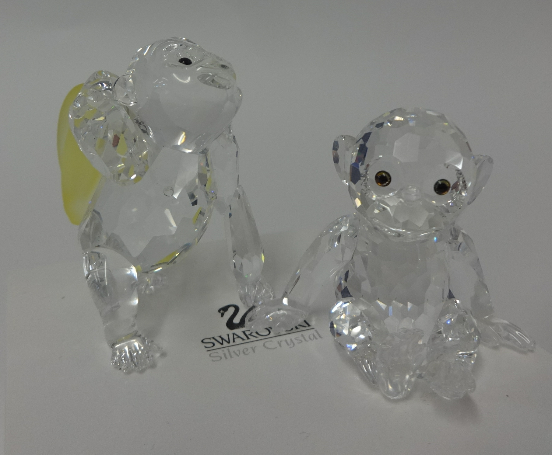 Swarovski Crystal glass The Young Gorilla and a Chimpanzee (2)