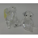 Swarovski Crystal glass The Young Gorilla and a Chimpanzee (2)