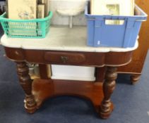 A Victorian marble top washstand