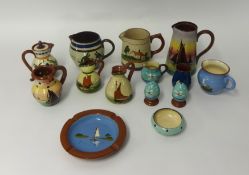 Collection of various Torquay pottery