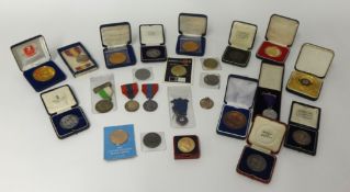 Various general medals and medallions.