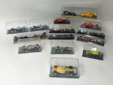 Collection of racing cars including Burago (14)
