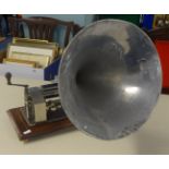 A Sylvia 'C' cylinder Phonograph in working condition with 4 cylindrical tubes