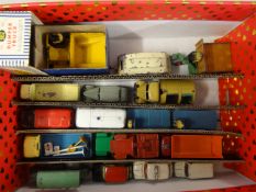 A collection of Dinky diecast models, also Matchbox and Corgi, play worn (16)
