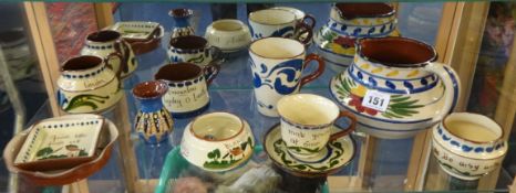 Collection of Torquay pottery