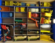 A collection of Lesney Matchbox Series diecast models (23), and various other models (14), blue tray
