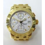 Appella, an impressive Gents 18ct gold chronograph automatic wrist watch, with original box and